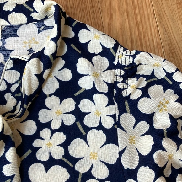 Floral long sleeve top with tie Mellóday XL - Picture 4 of 5